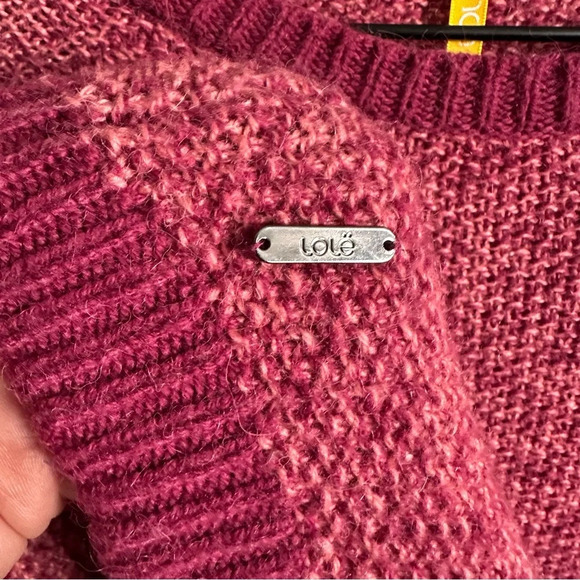 Lole Women's Alpaca Blend Pink Sweater. Small. EUC - Picture 4 of 8